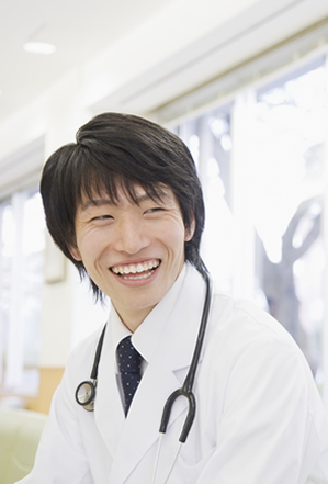 Picture of smiling Japanese doctor